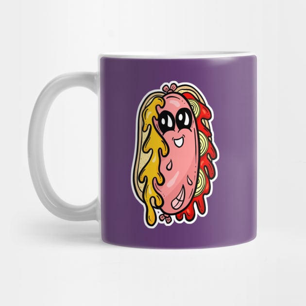 Cute Hotdog Cartoon Character - Sweet Sue by Squeeb Creative